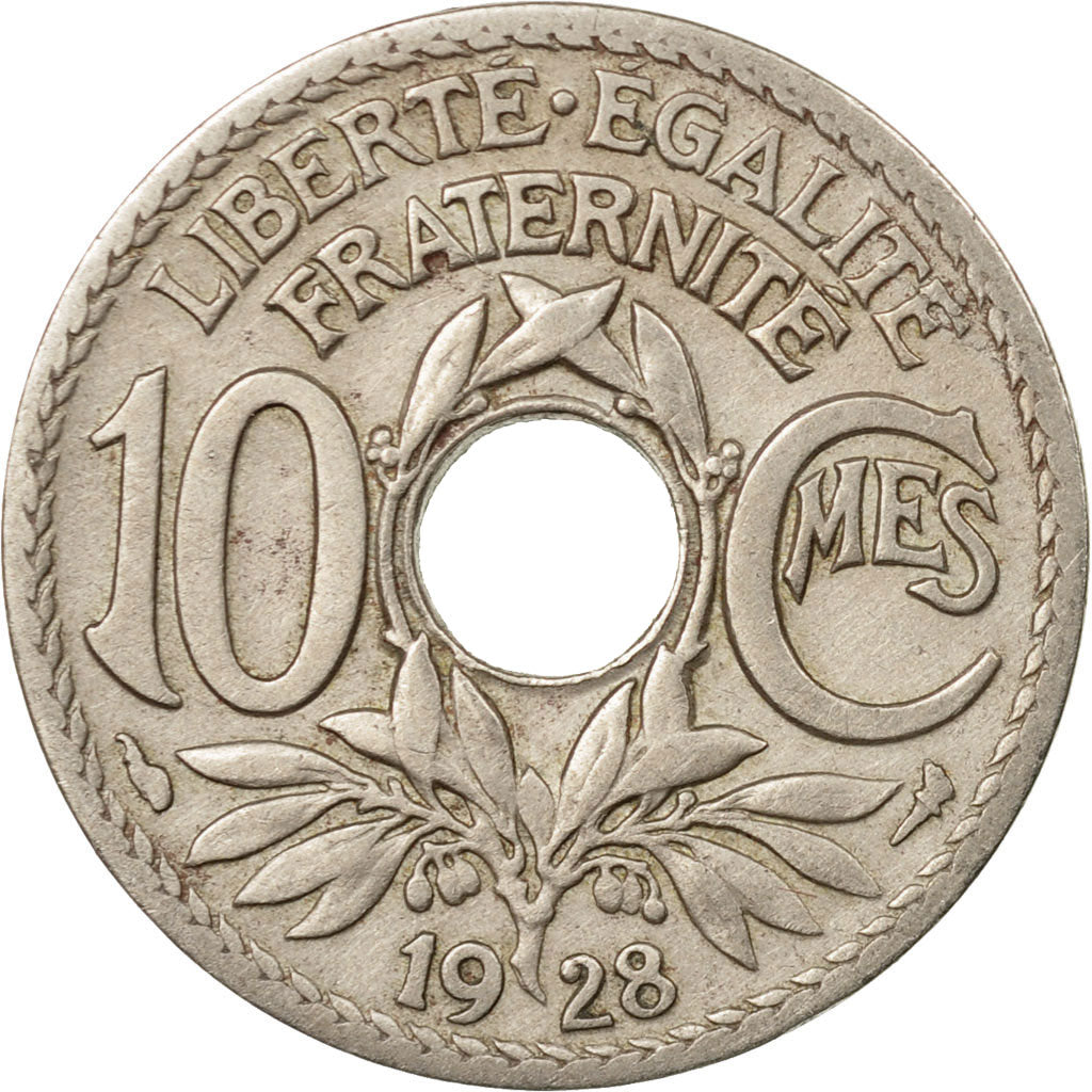 Monnaie, France, Lindauer, 10 Centimes, 1928, Paris, TTB, Copper-nickel