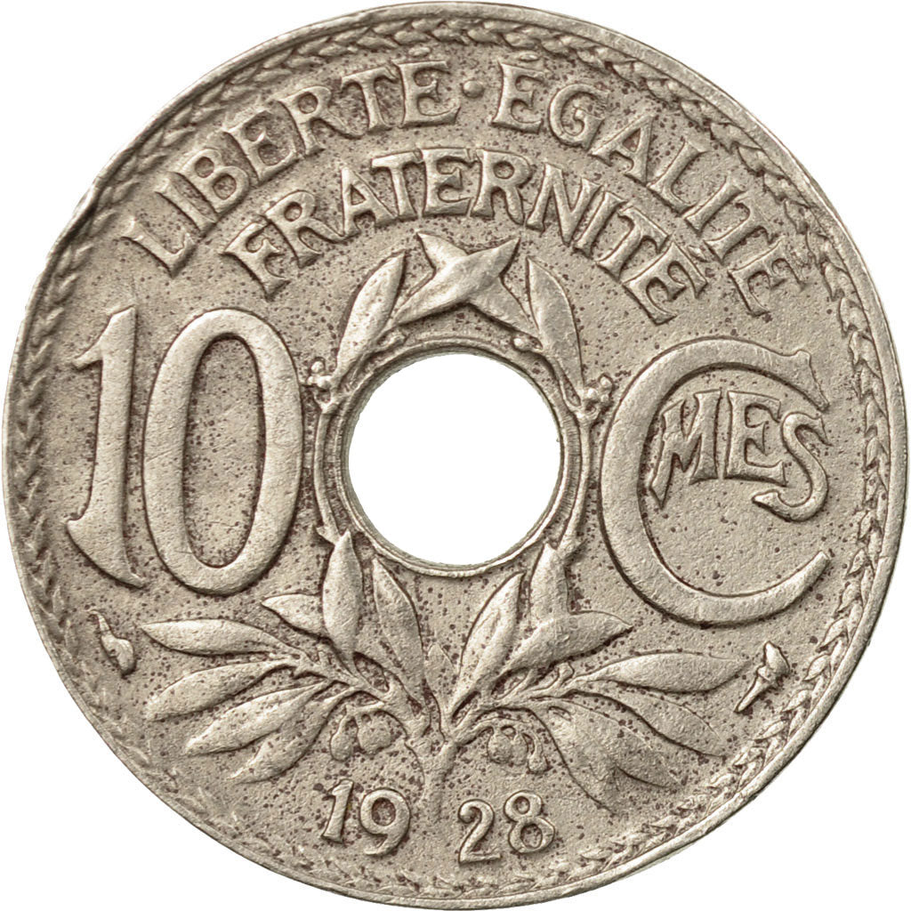 Coin, France, Lindauer, 10 Centimes, 1928, Paris, EF(40-45), Copper-nickel