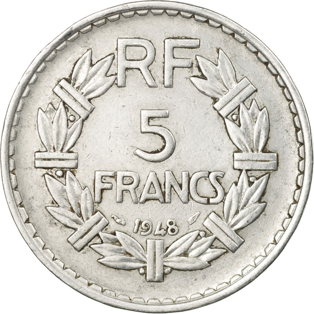 Monnaie, France, Lavrillier, 5 Francs, 1948, Paris, TTB, Aluminium