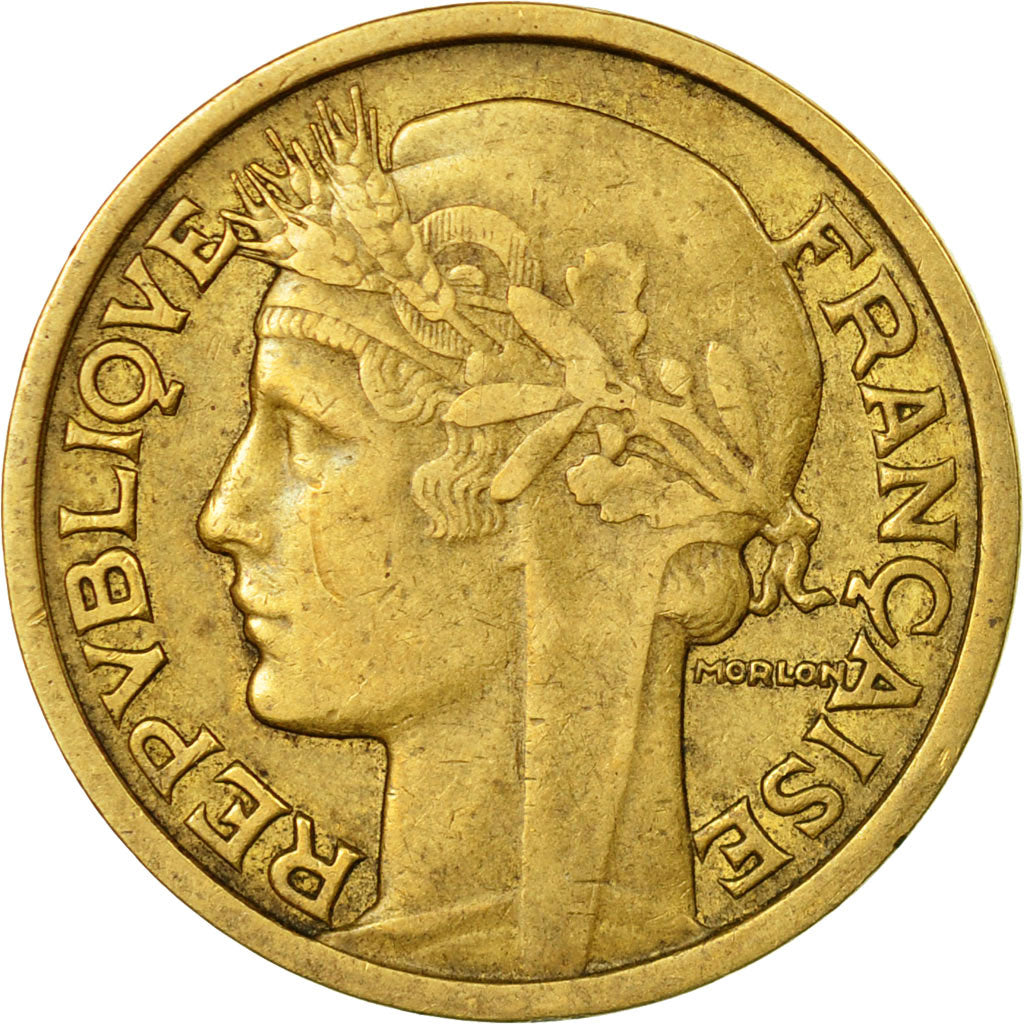 Monnaie, France, Morlon, 2 Francs, 1936, Paris, TB+, Aluminum-Bronze