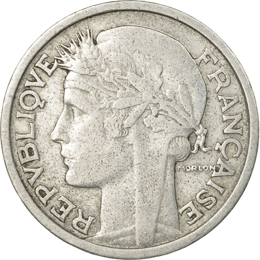 Monnaie, France, Morlon, 2 Francs, 1950, Paris, TB+, Aluminium, Gadoury:538b