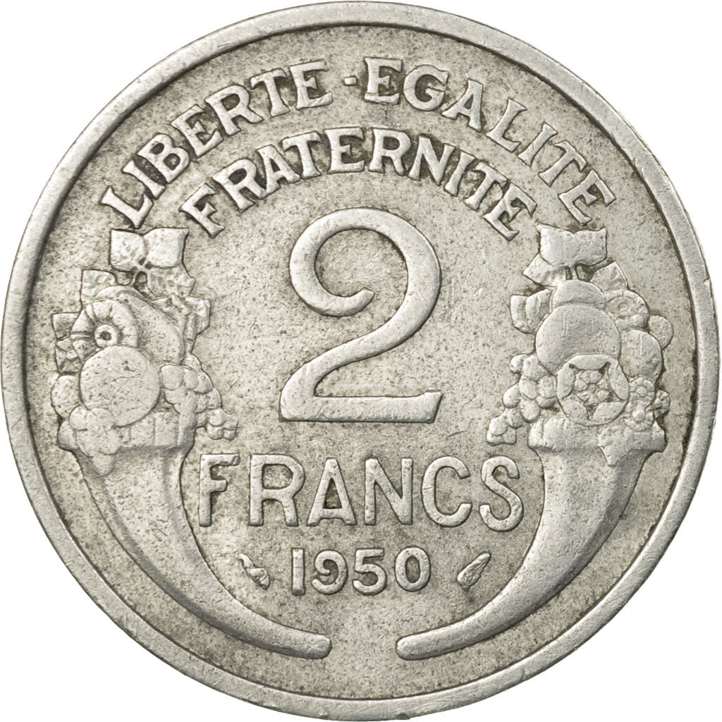 Monnaie, France, Morlon, 2 Francs, 1950, Paris, TB+, Aluminium, Gadoury:538b