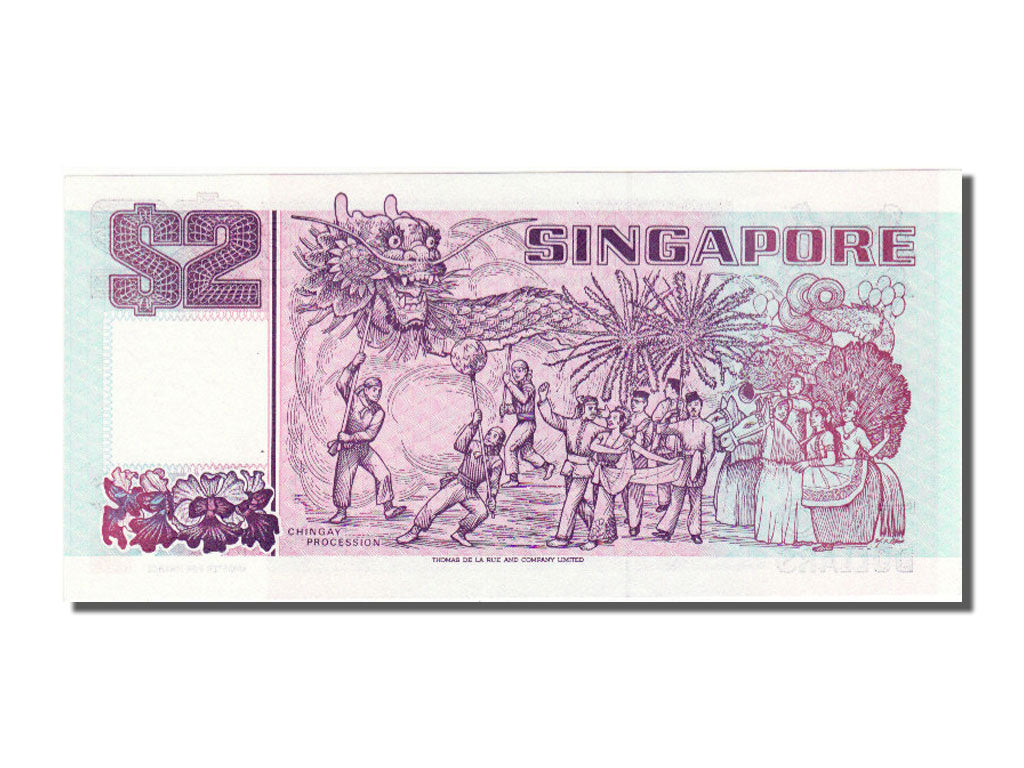 Singapore, 2 Dollars, 1997, KM #34, UNC(65-70), GU965573