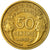 Moneda, Francia, Morlon, 50 Centimes, 1937, Paris, MBC, Aluminio - bronce