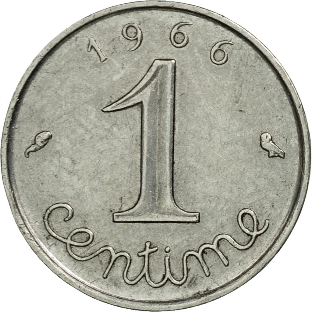 Moneta, Francja, Épi, Centime, 1966, Paris, EF(40-45), Stal nierdzewna, KM:928