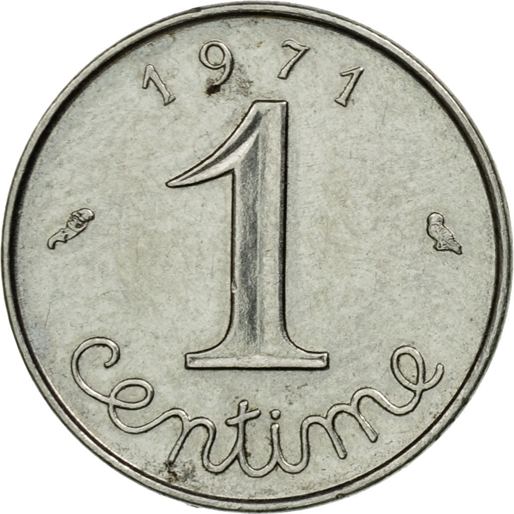 Coin, France, Épi, Centime, 1971, Paris, EF(40-45), Stainless Steel, KM:928