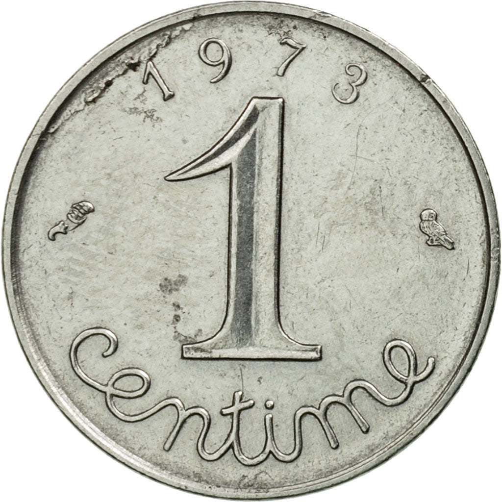Coin, France, Épi, Centime, 1973, Paris, EF(40-45), Stainless Steel, KM:928