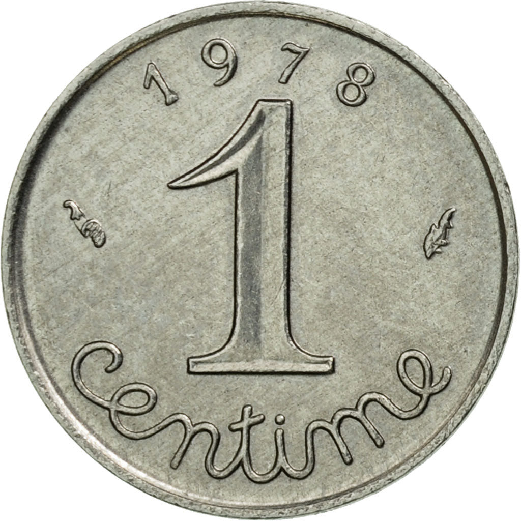 Coin, France, Épi, Centime, 1978, Paris, EF(40-45), Stainless Steel, KM:928
