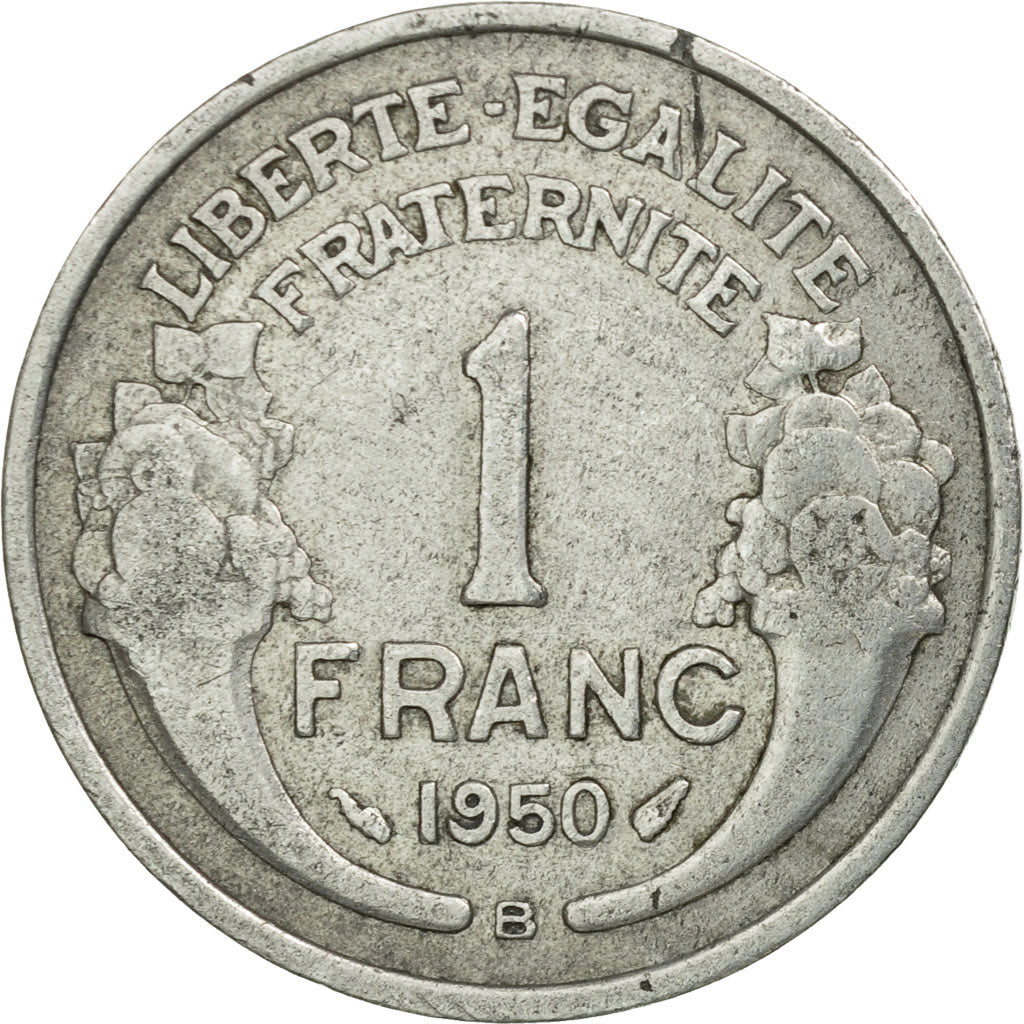 Coin, France, Morlon, Franc, 1950, Beaumont - Le Roger, VF(30-35), Aluminum