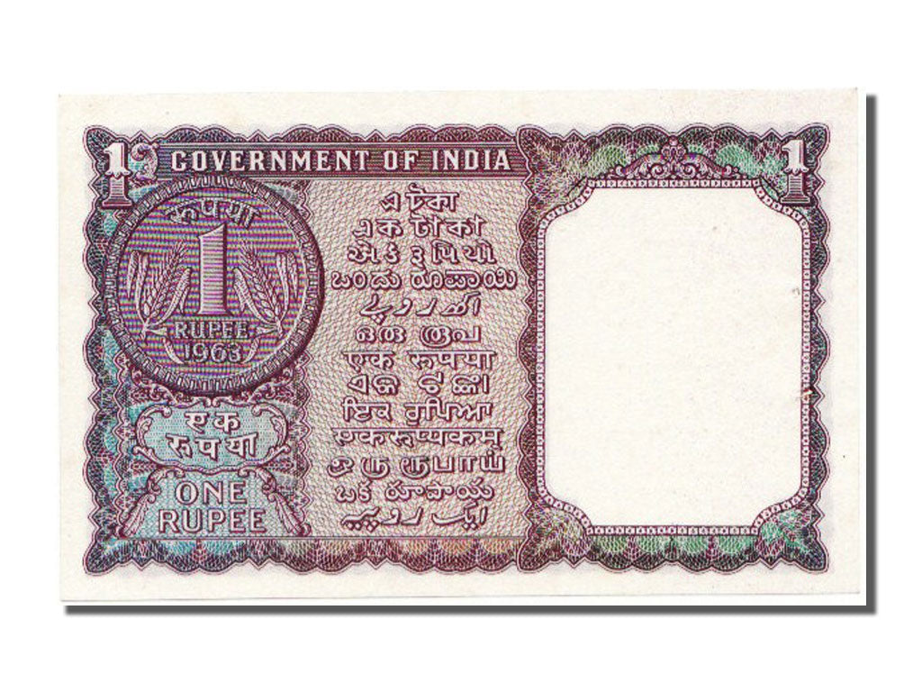 India, 1 Rupee, 1963, UNC(65-70)