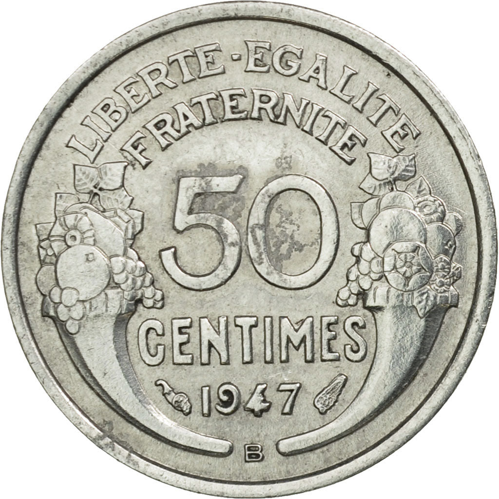 Coin, France, Morlon, 50 Centimes, 1947, Beaumont - Le Roger, VF(30-35)
