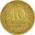 Moneda, Francia, Marianne, 10 Centimes, 1967, Paris, BC+, Aluminio - bronce