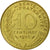 Moneda, Francia, Marianne, 10 Centimes, 1986, Paris, BC+, Aluminio - bronce