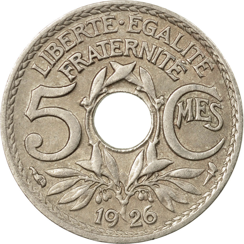 Monnaie, France, Lindauer, 5 Centimes, 1926, Paris, TTB, Copper-nickel