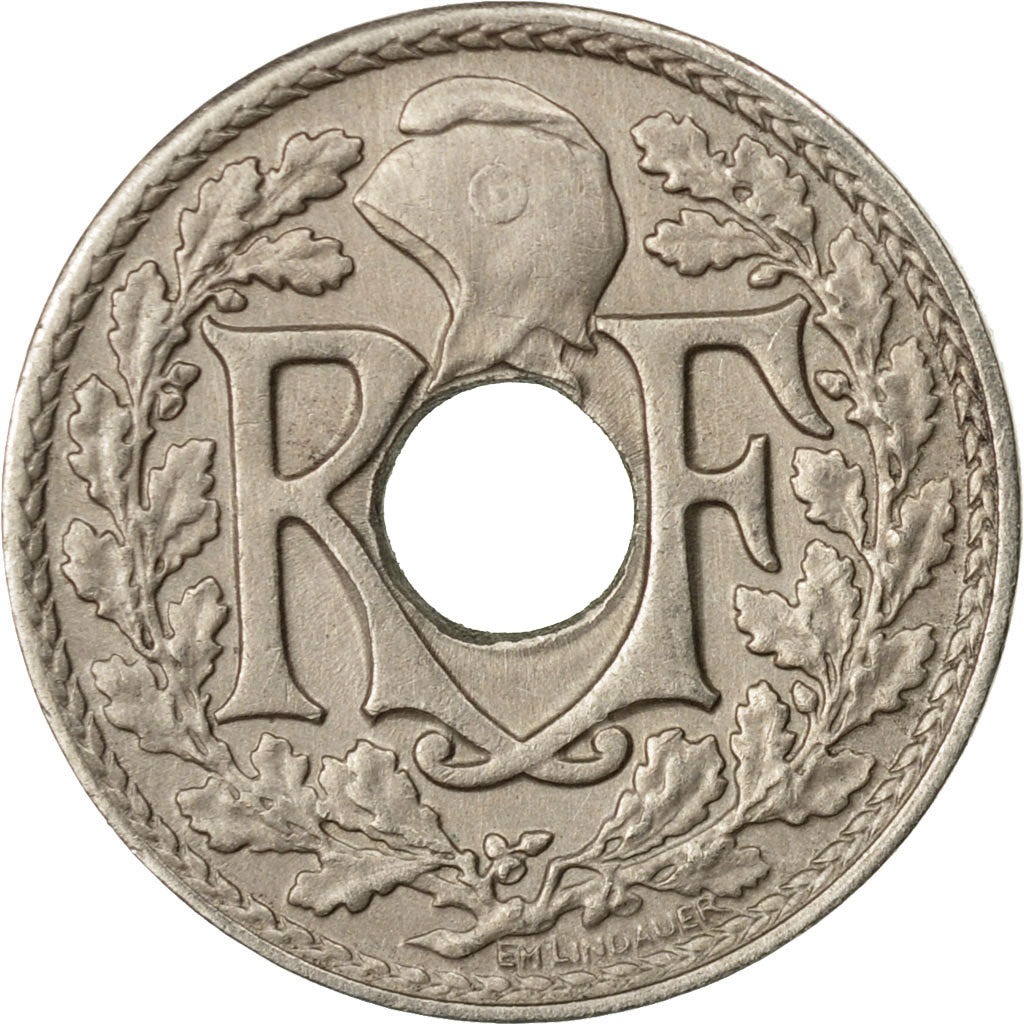 Coin, France, Lindauer, 5 Centimes, 1938, Paris, EF(40-45), Copper-nickel