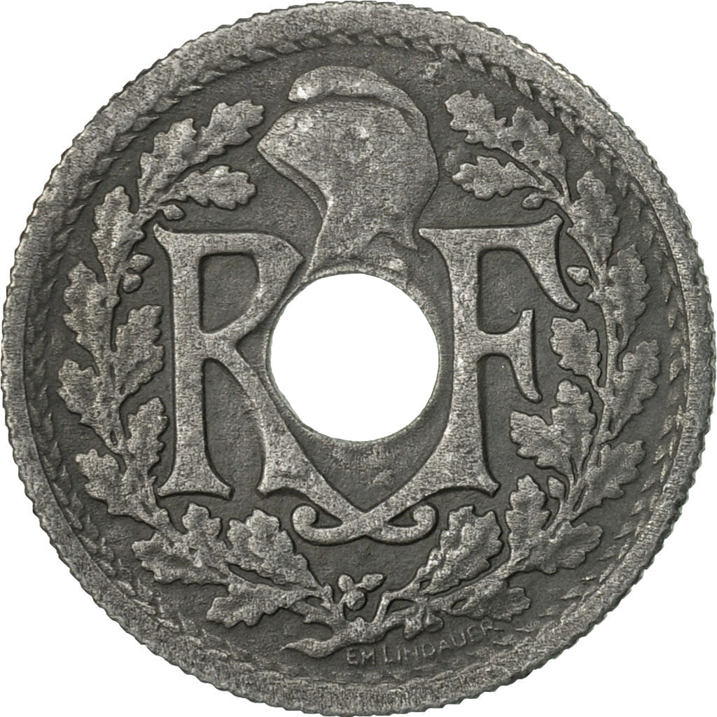 Moneta, Francia, Lindauer, 10 Centimes, 1945, Paris, BB, Zinco, KM:906.1
