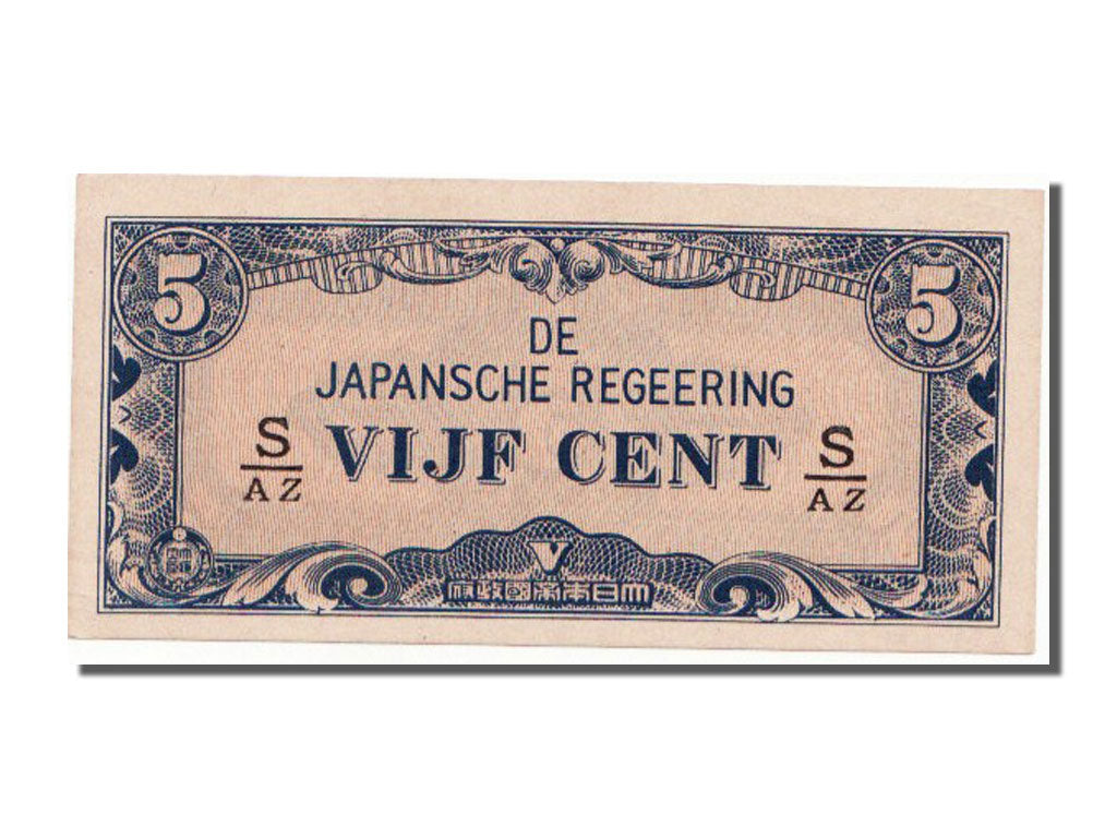 INDIE OLANDESI, 5 Cents, 1942, FDS