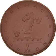 Allemagne, Médaille, Sächs Schachbund, 1923, SPL, Porcelain