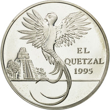 Guatemala, 10 Quetzales, 1995, Tower, SC, Plata, KM:2.2