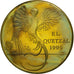 Coin, Guatemala, 10 Quetzales, 1995, Tower, MS(63), Brass, KM:2a.1