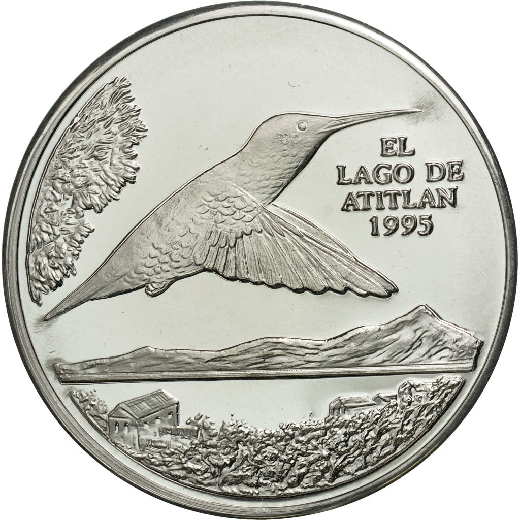 Munten, Guatemala, Quetzal, 1995, Tower, UNC-, Aluminium, KM:1d.2