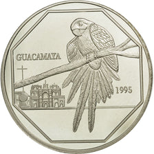 Coin, Guatemala, 50 Quetzales, 1995, Tower, MS(63), Silver, KM:3.2