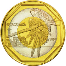 Coin, Guatemala, 50 Quetzales, 1995, Tower, MS(63), Tri-Metallic, KM:3c.1