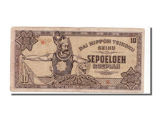 Netherlands Indies, 10 Roepiah, 1944, EF(40-45)