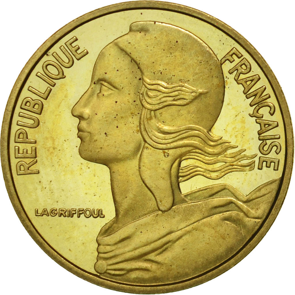 Coin, France, 5 Centimes, 1974, Paris, MS(63), Aluminum-Bronze, KM:P488