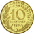 Moneda, Francia, 10 Centimes, 1974, Paris, SC, Aluminio - bronce, KM:P491