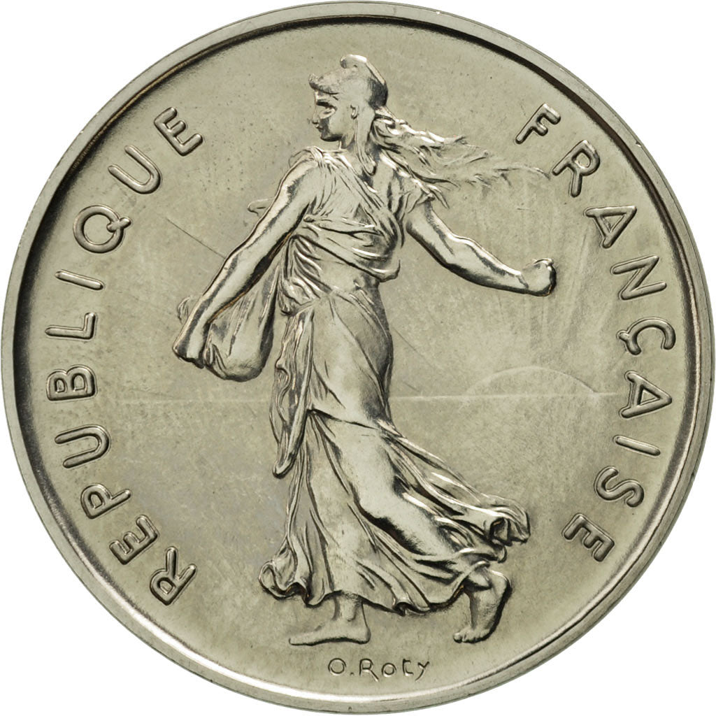 Coin, France, 5 Francs, 1974, Paris, MS(63), Nickel Clad Copper-Nickel, KM:P503