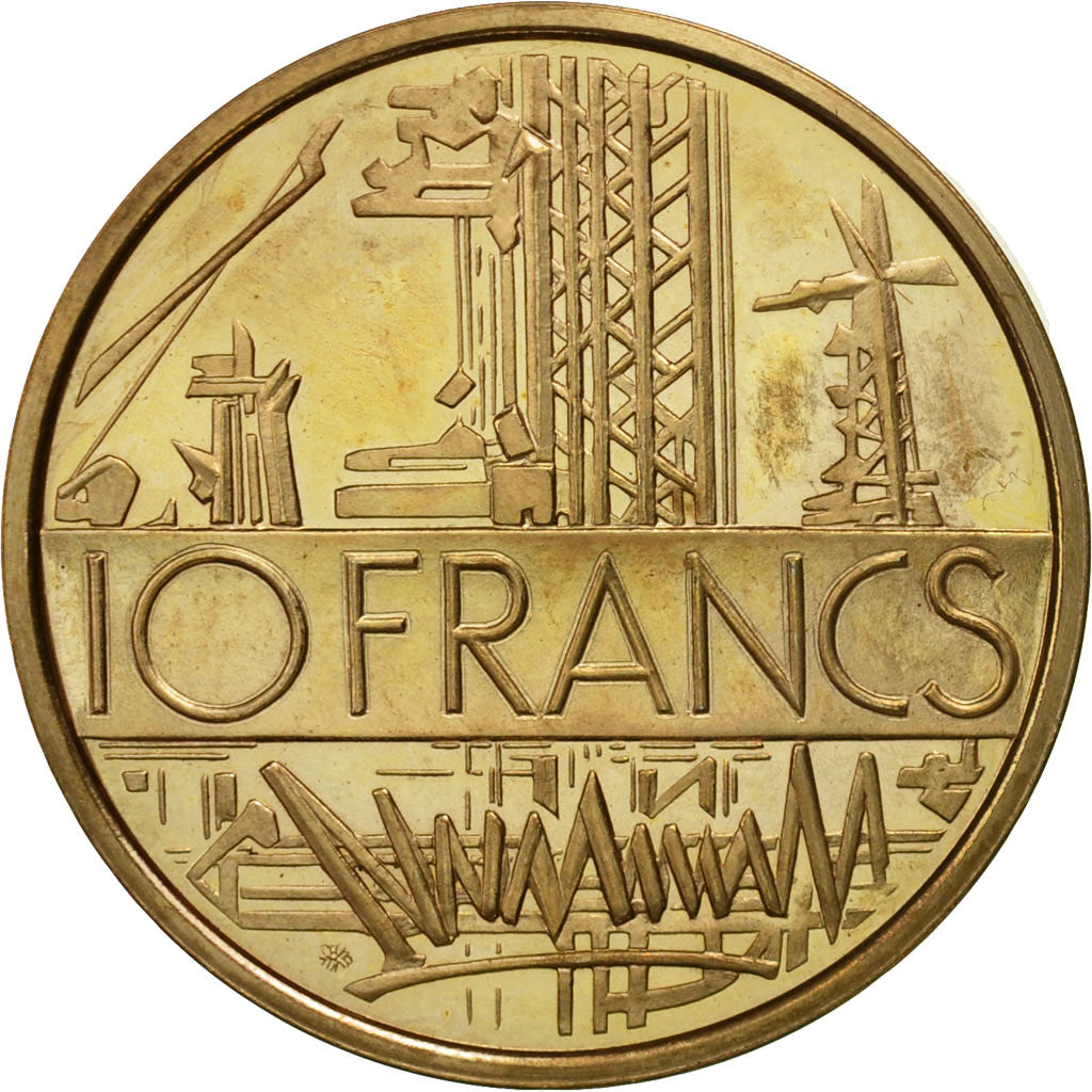 Moneda, Francia, 10 Francs, 1974, Paris, SC, Níquel - latón, KM:P506