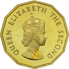 Coin, Jersey, Elizabeth II, 1/4 Shilling, 3 Pence, 1964, MS(63), Nickel-brass