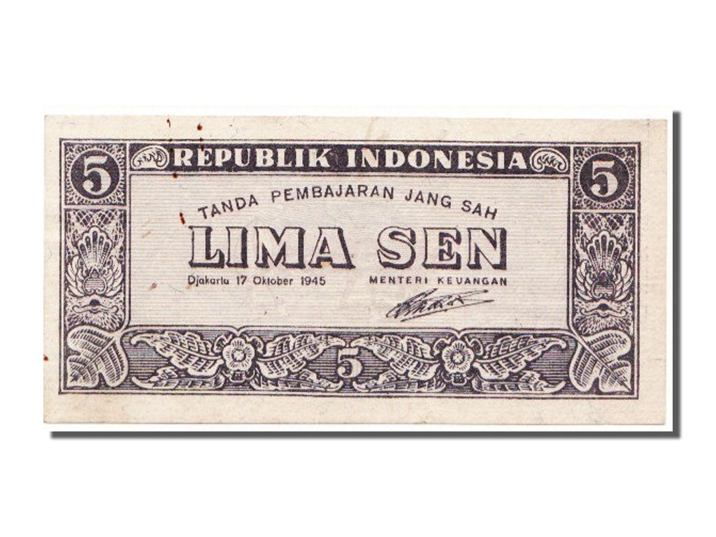 Indonesia, 5 Sen, 1945, UNC(63)