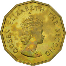 Coin, Jersey, Elizabeth II, 1/4 Shilling, 3 Pence, 1966, MS(63), Nickel-brass