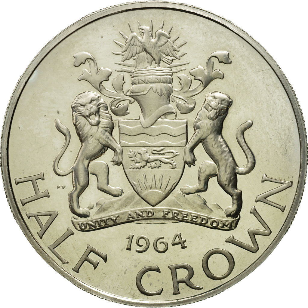Malawi, 1/2 Crown, 1964, MS(63), Copper-Nickel-Zinc, KM:4