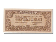 Indonesia, 10 Sen, 1945, KM #15b, 1945-10-17, UNC(65-70)
