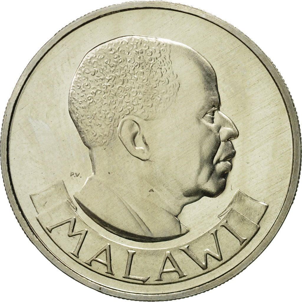 Malawi, Florin, 1964, MS(63), Copper-Nickel-Zinc, KM:3
