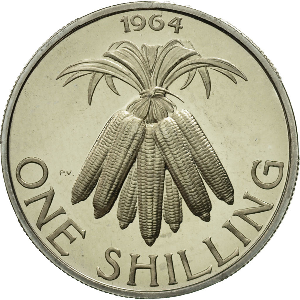 Malawi, Shilling, 1964, MS(63), Copper-Nickel-Zinc, KM:2