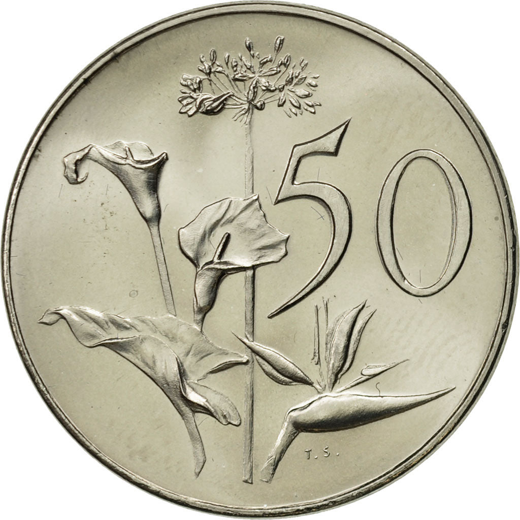 South Africa, 50 Cents, 1965, MS(63), Nickel, KM:70.2