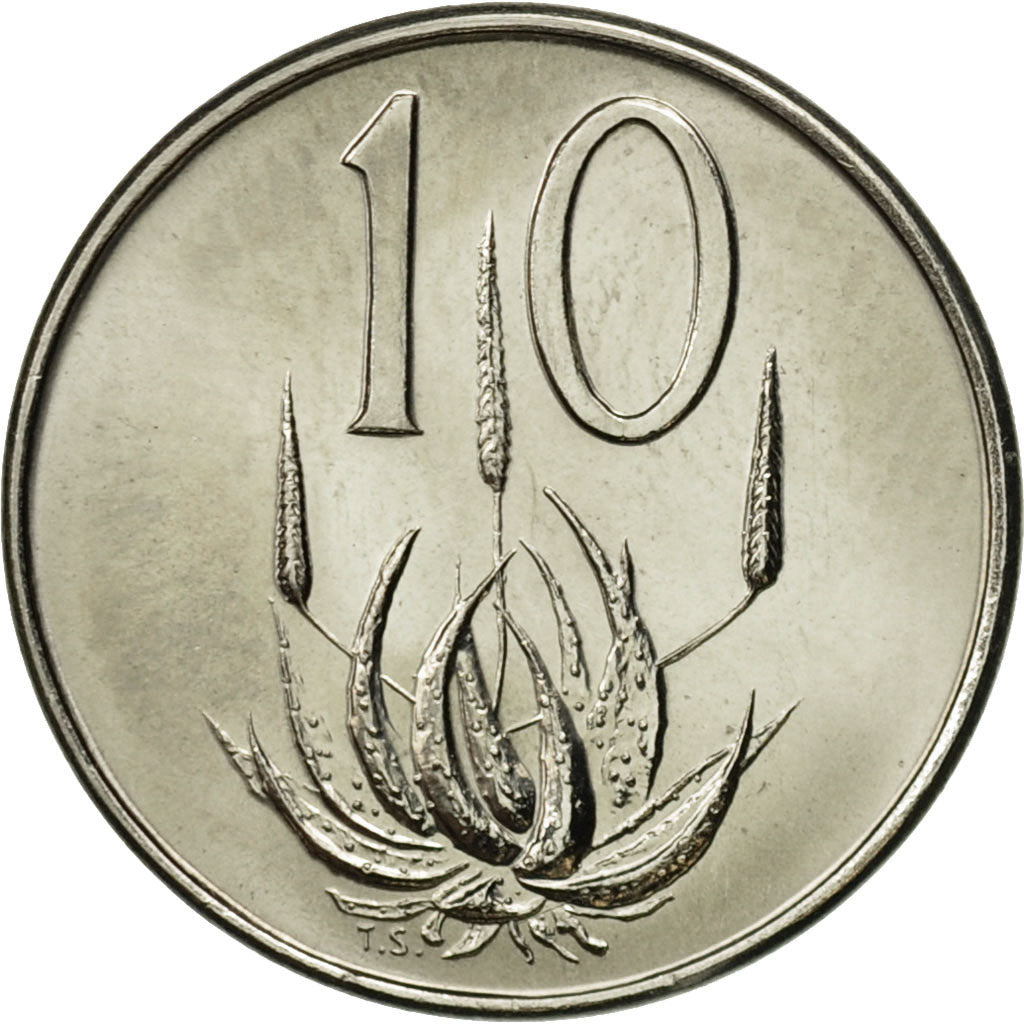 South Africa, 10 Cents, 1965, MS(63), Nickel, KM:68.2