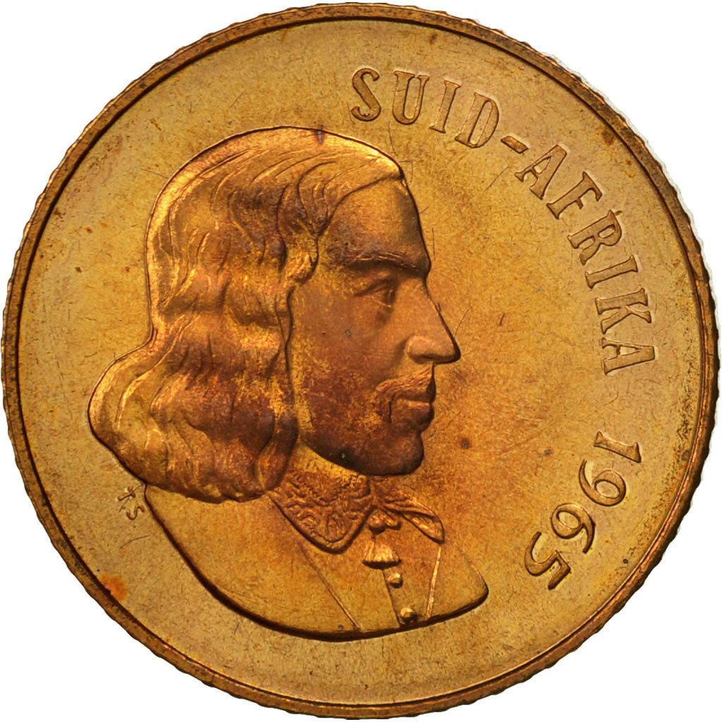 Coin, South Africa, 2 Cents, 1965, MS(63), Bronze, KM:66.2