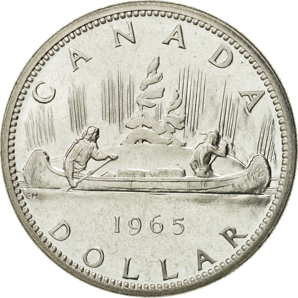 Coin, Canada, Elizabeth II, Dollar, 1965, Royal Canadian Mint, Ottawa, MS(63)