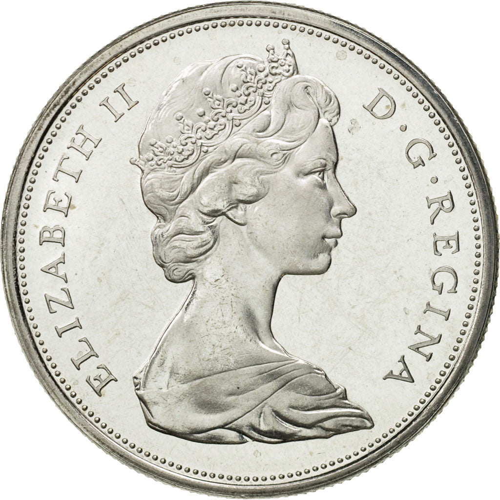 Munten, Canada, Elizabeth II, 50 Cents, 1965, Royal Canadian Mint, Ottawa, UNC-