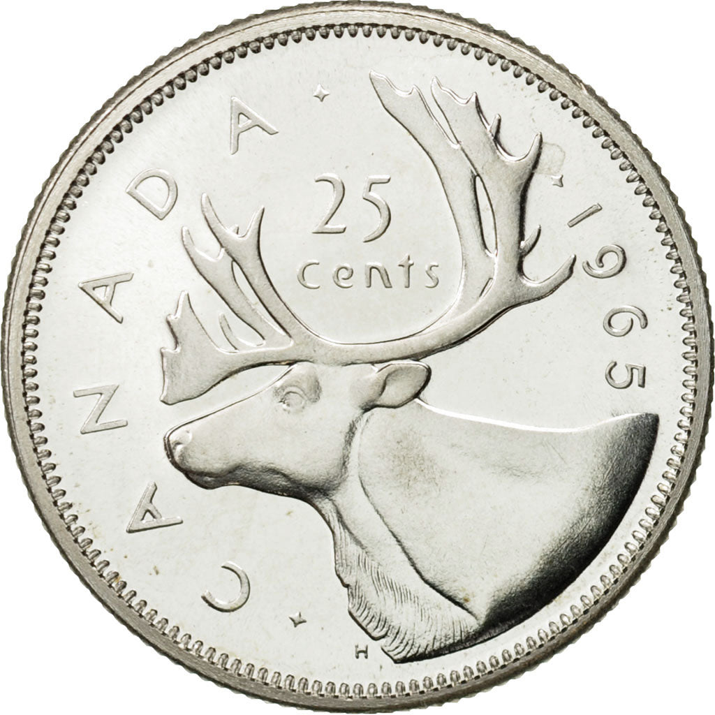Coin, Canada, Elizabeth II, 25 Cents, 1965, Royal Canadian Mint, Ottawa, MS(63)
