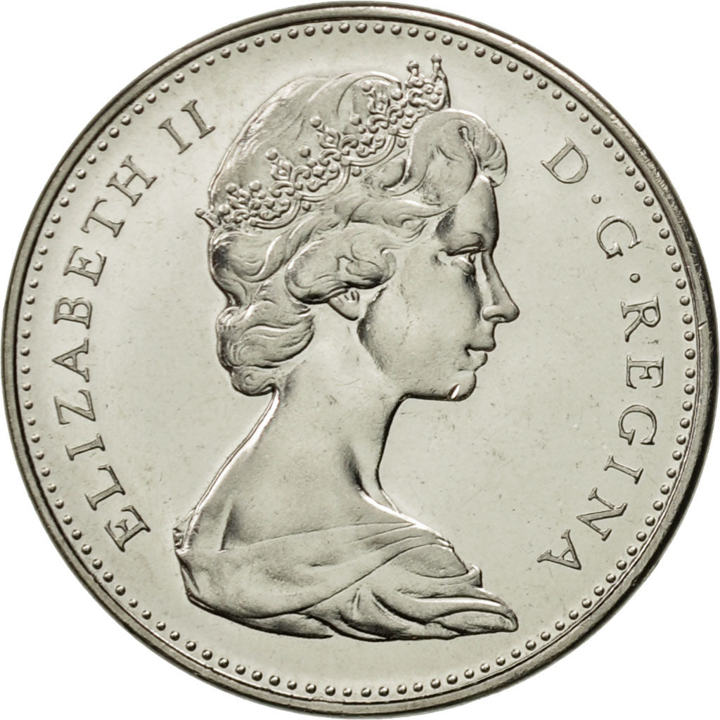 Coin, Canada, Elizabeth II, 5 Cents, 1965, Royal Canadian Mint, Ottawa, MS(63)
