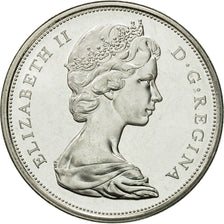 Moneda, Canadá, Elizabeth II, 50 Cents, 1966, Royal Canadian Mint, Ottawa, SC