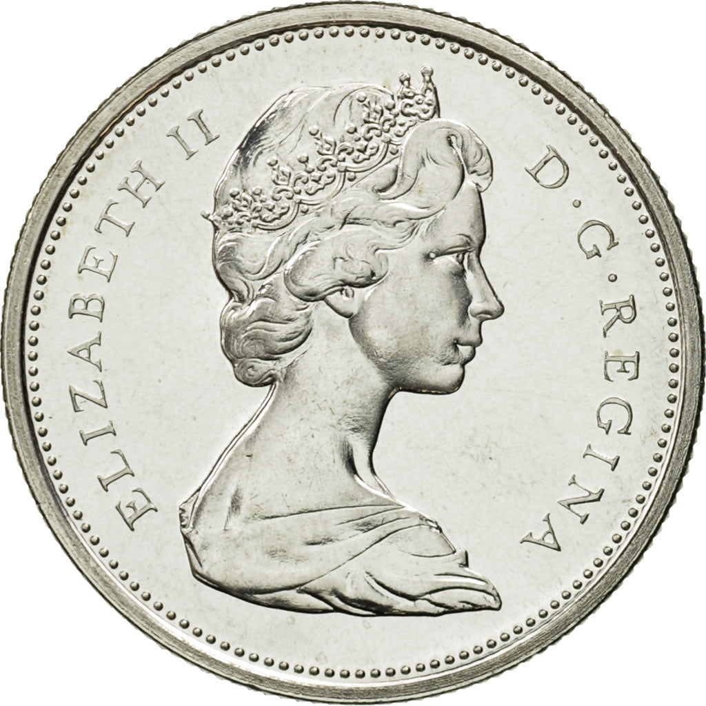 Canada, Elizabeth II, 25 Cents, 1966, Royal Canadian Mint, Ottawa, MS(63)