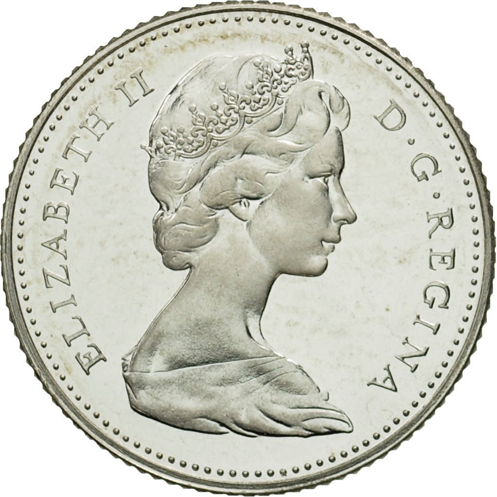 Coin, Canada, Elizabeth II, 10 Cents, 1966, Royal Canadian Mint, Ottawa, MS(63)