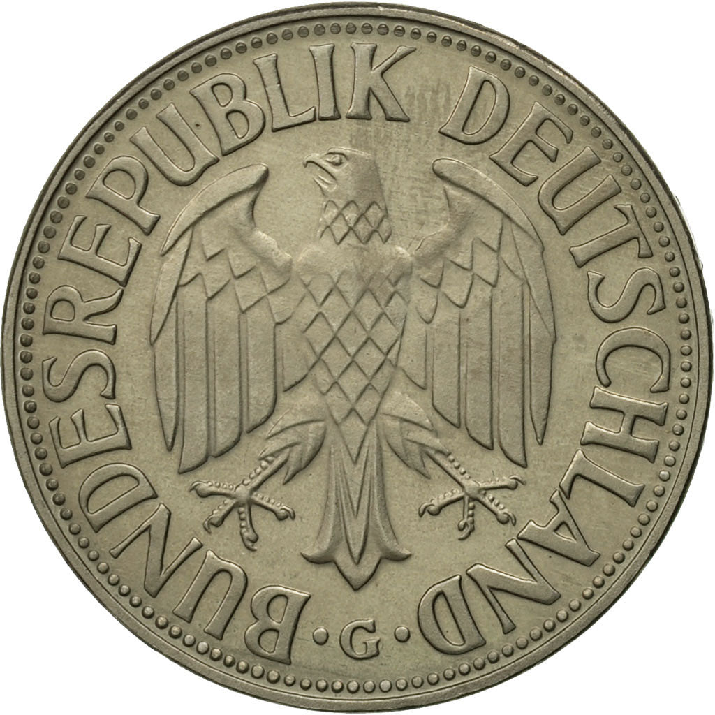 GERMANY - FEDERAL REPUBLIC, Mark, 1966, Karlsruhe, MS(63), Copper-nickel, KM:110